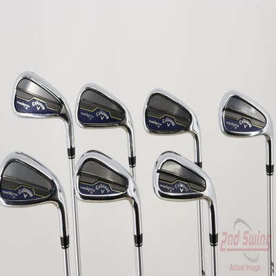 Callaway Paradym X Iron Set 5-PW AW GW Aldila Ascent Blue 50 Graphite Senior Right Handed 37.5in