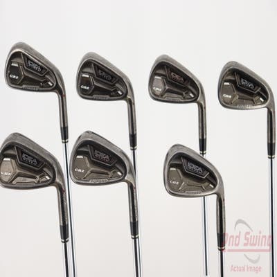 Adams Idea Pro Black CB2 Iron Set 5-PW GW Project X Rifle 6.0 Steel Stiff Right Handed 39.0in