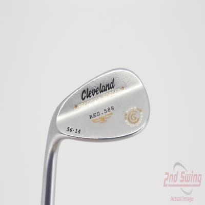 Cleveland 2012 588 Chrome Wedge Sand SW 56° 14 Deg Bounce Stock Steel Shaft Steel Wedge Flex Left Handed 35.75in