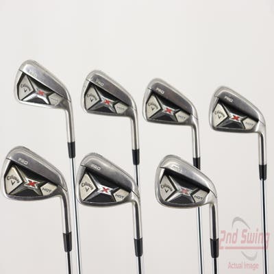 Callaway 2013 X Hot Pro Iron Set 4-PW Project X 95 6.0 Steel Stiff Right Handed 38.0in