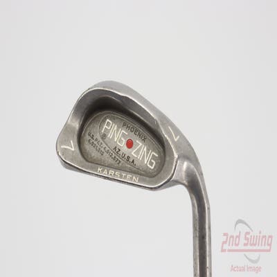 Ping Zing Single Iron 7 Iron Ping KT-M Steel Stiff Right Handed Red dot 37.25in