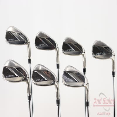 TaylorMade Stealth Iron Set 5-PW AW FST KBS MAX 85 Steel Stiff Right Handed 38.25in