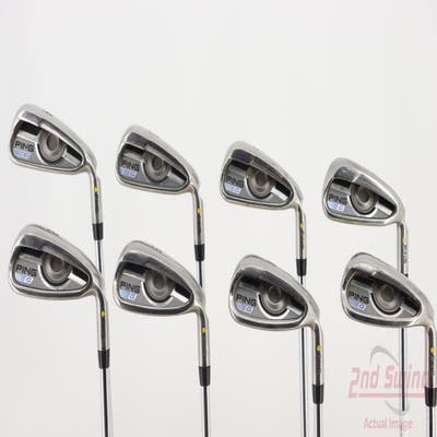 Ping 2016 G Iron Set 4-PW AW AWT 2.0 Steel Regular Right Handed Yellow Dot 38.0in