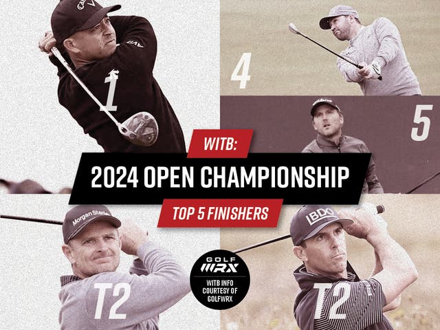 WITB: Top Five Finishers | 2024 Open Championship