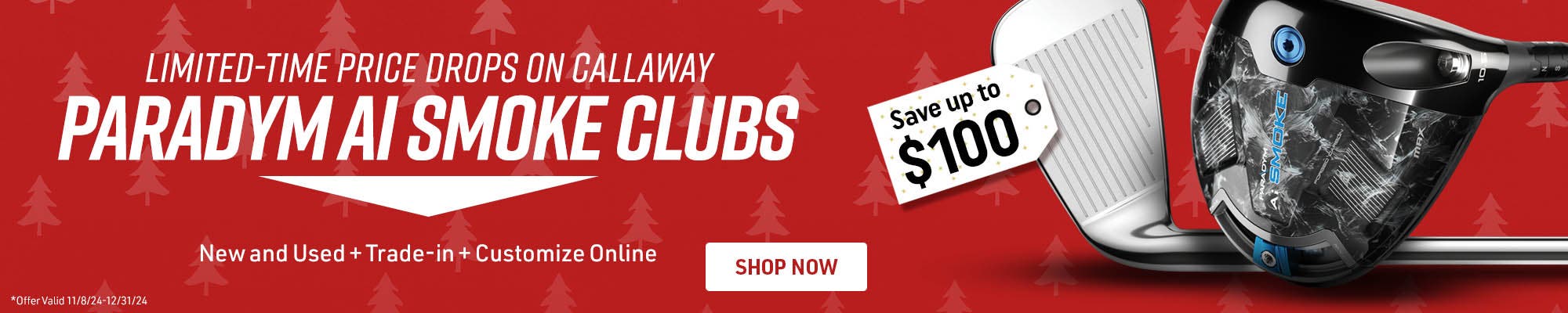 limited price drops on Callaway Paradym Ai Smoke Clubs