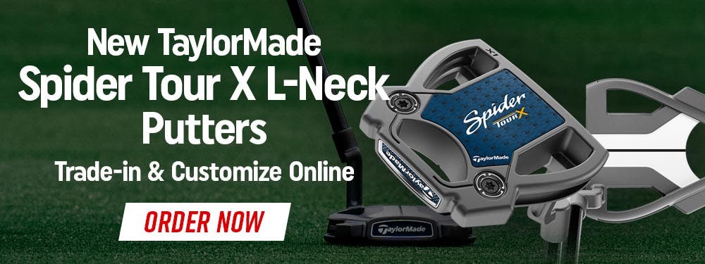 New TaylorMade Spider Tour X L-Neck Putters | Trade-in + Customize Online | Order Now