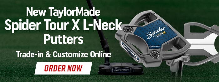 New TaylorMade Spider Tour X L-Neck Putters | Trade-in + Customize Online | Order Now