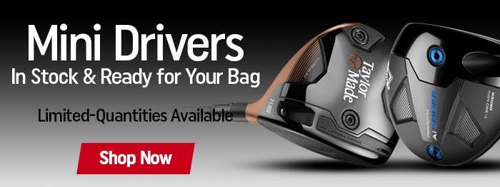 mini drivers | in stock and ready for your bag | limited quantities available | shop now