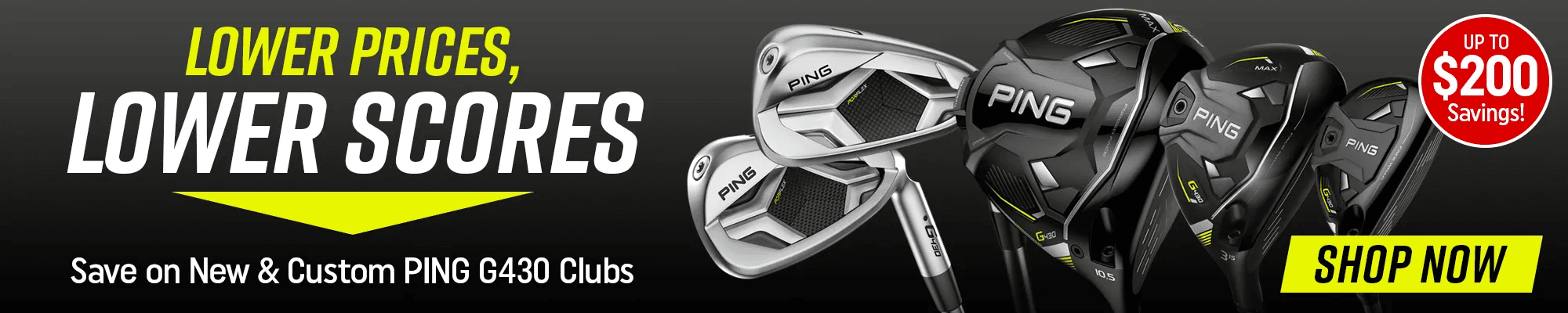 ping g430 | lower prices, lower scores | up to $200 in savings