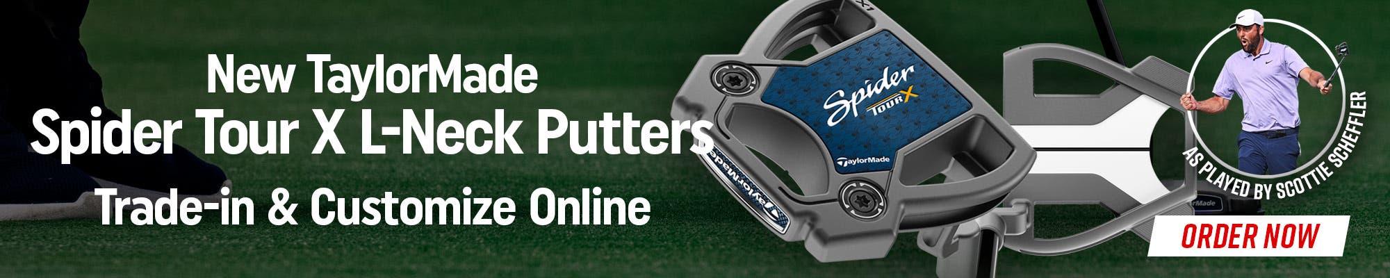 new taylormade spider tour l-neck putters | trade in and customize online | order now