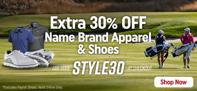 Extra 30% off name brand apparel + shoes | use code STYLE30 at checkout